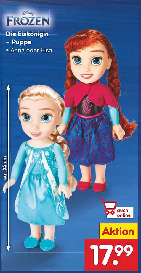  Die Eiskönigin - Puppe - Anna Oder Elsa Angebot bei Netto Marken-Discount Bildidee 