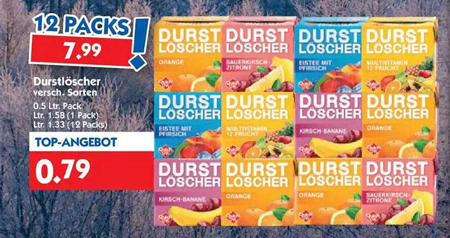 Durstlöscher verschied. Sorten