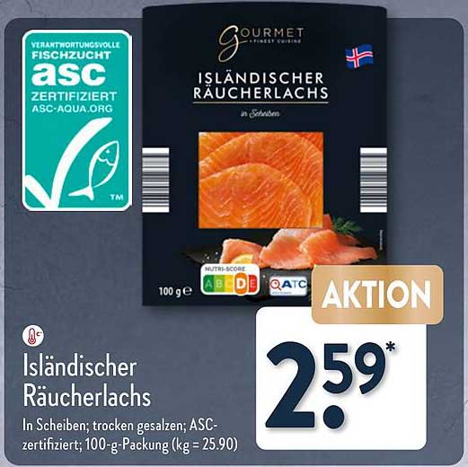 Isländischer Räucherlachs Angebot bei Aldi Nord Isländischer Räucherlachs Angebot bei Aldi Nord