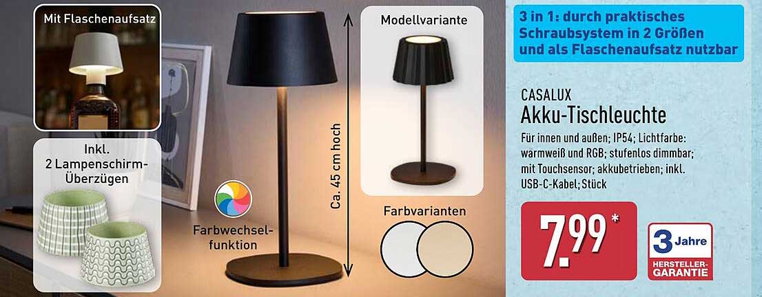 Elegantes Akku Tischleuchte Aldi Ebenbild