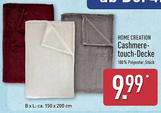 Cashmere Decke Aldi