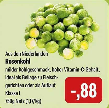 Rosenkohl aus den Niederlanden