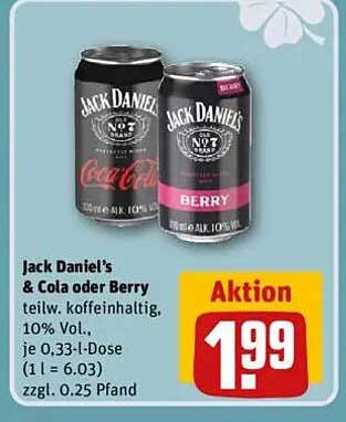 Jack Daniel's & Cola oder Berry