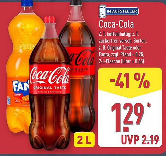 Wunderschne Coca Cola Angebote Bild