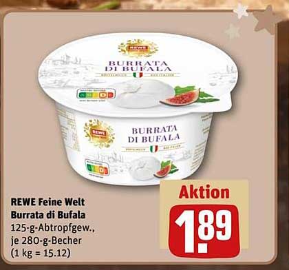REWE Feine Welt Burrata di Bufala 125 g
