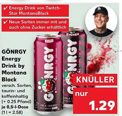 Spannende Gonrgy Energy Drink Kaufland Ebenbild
