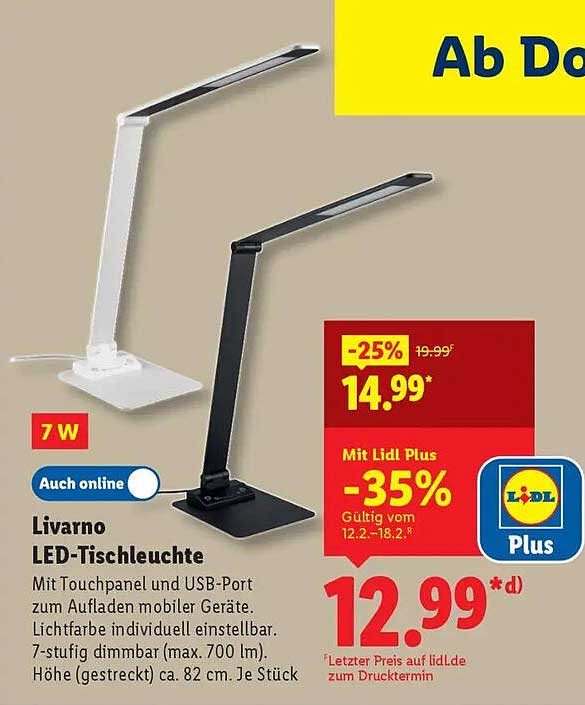 Schne Lidl Led Tischleuchte Ebenbild