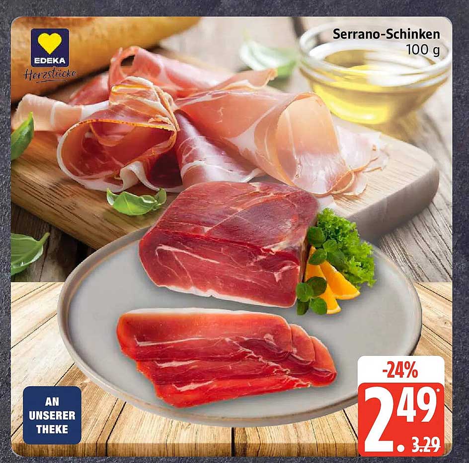 Original Spanischer Serrano Schinken Reserva Im Angebot – Aktuelle