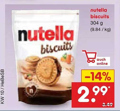 Verwunderlich Nutella Biscuits Rewe Bilder