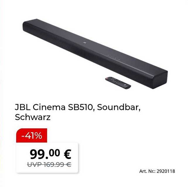 JBL Cinema SB510, Soundbar, Schwarz