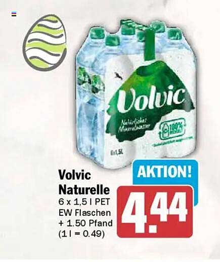 Volvic Naturelle 6 x 1,5 | PET EW Flaschen + 1.50 Pfand