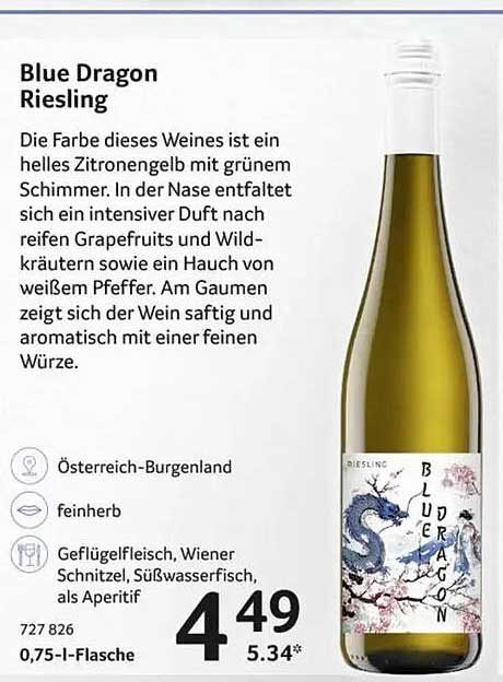 Blue Dragon Riesling