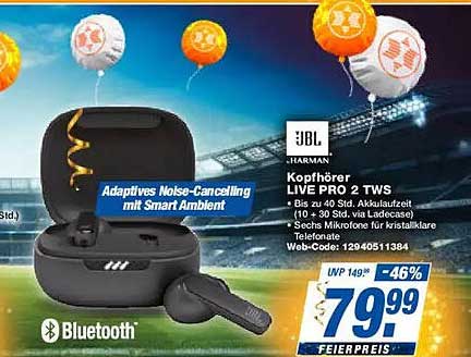 JBL - HARMAN Kopfhörer LIVE PRO 2 TWS