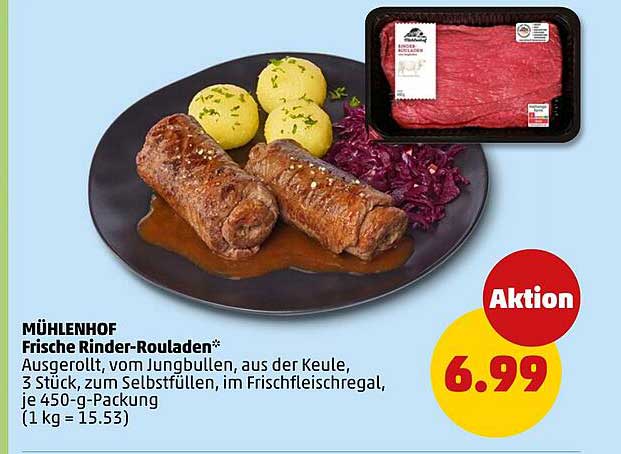 MÜHLENHOF Frische Rinder-Rouladen*