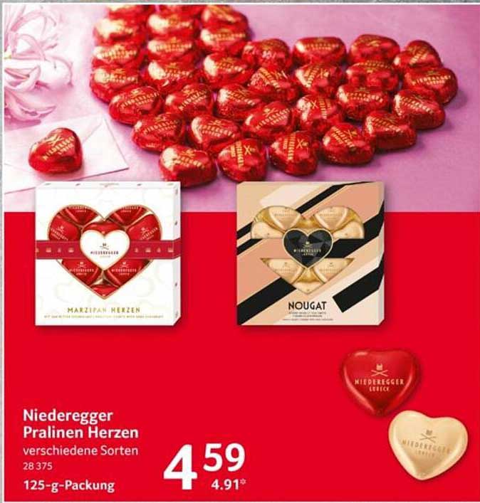 Niederegger Pralinen Herzen