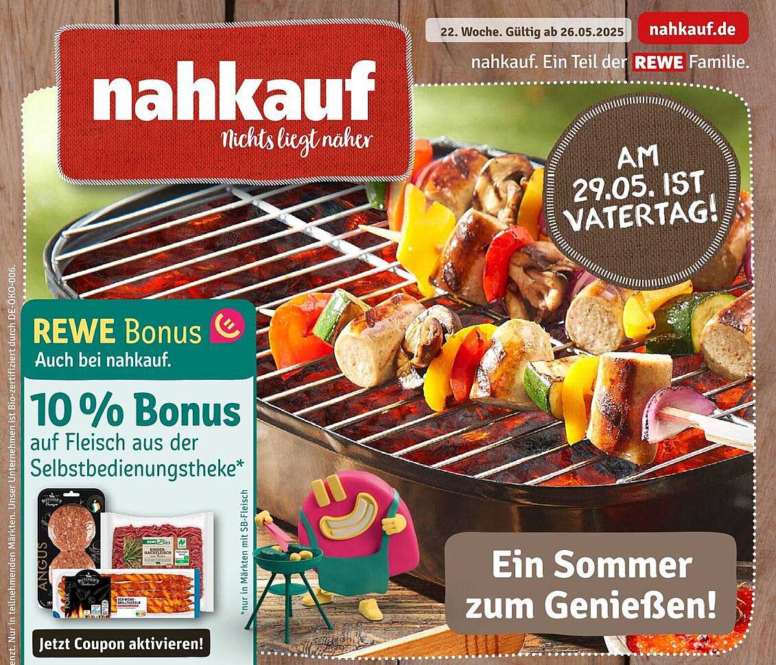 10 % Bonus auf Fleisch aus der Selbstbedienungstheke bei nahkauf