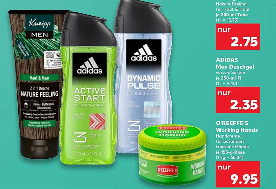 ADIDAS Men Duschgel versch. Sorten je 250-ml-Fl.