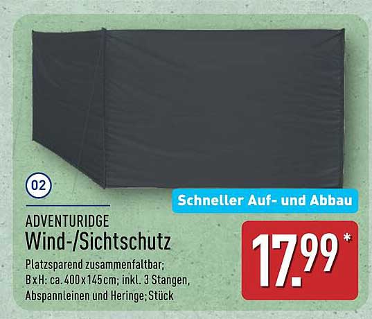 ADVENTURIDGE Wind-/Sichtschutz