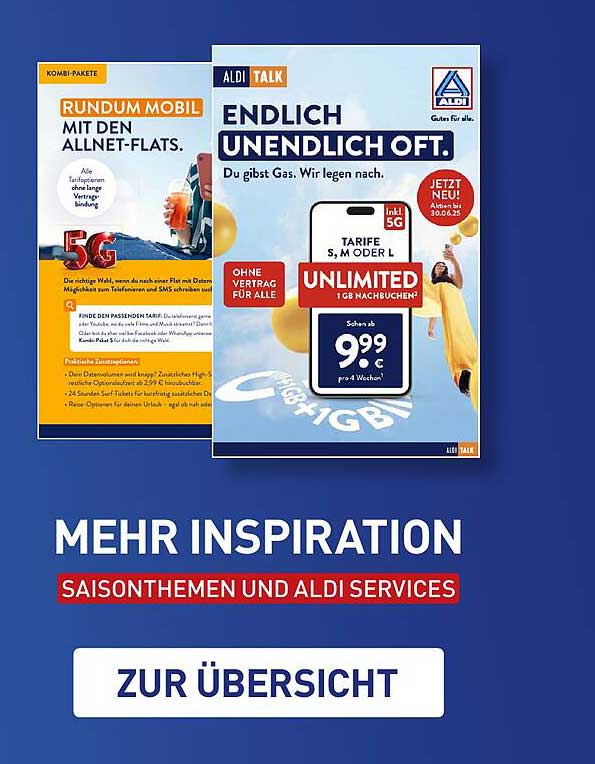 ALDI TALK Unlimited 1 GB Nachbuchbar