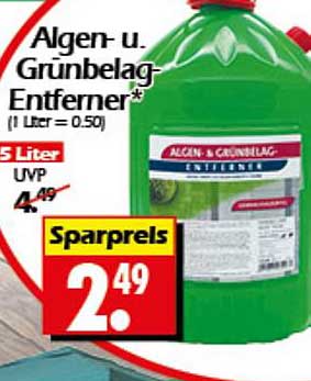 Algen- und Grünbelag-Entferner 5 Liter