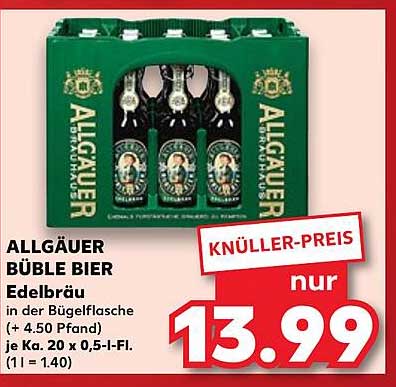ALLGÄUER BÜBLE BIER Edelbräu in der Bügelflasche