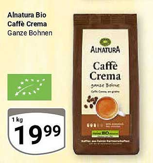 Alnatura Bio Caffè Crema Ganze Bohnen - 1 kg