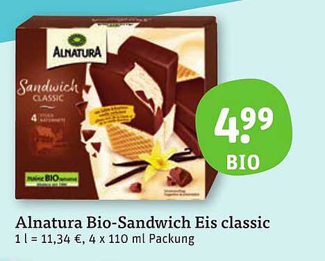 Alnatura Bio-Sandwich Eis classic