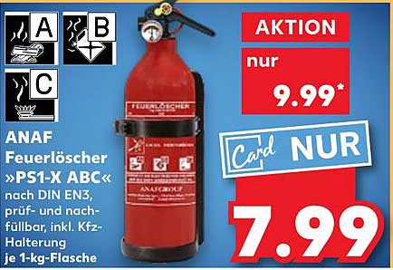 ANAF Feuerlöscher »PS1-X ABC«
