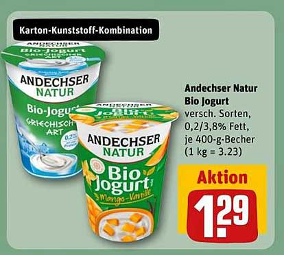 Andechser Natur Bio Jogurt