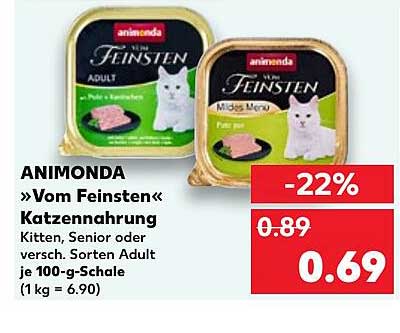 ANIMONDA »Vom Feinsten« Katzennahrung Angebot