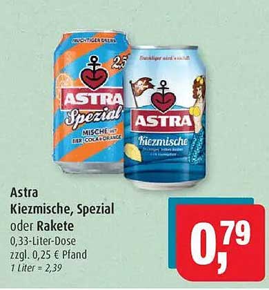 Astra Kiezmische, Spezial oder Rakete - 0,33-Liter-Dose