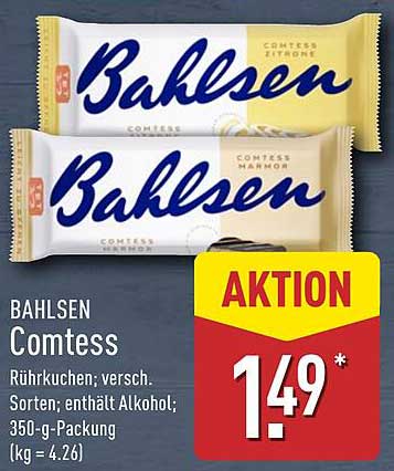 Bahlsen Comtess Rührkuchen - verschiedene Sorten