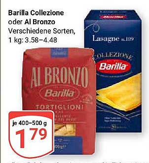 Barilla Collezione oder Al Bronzo – 1 kg Pasta zum Spitzenpreis!