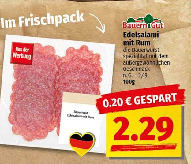 BauernGut Edelsalami mit Rum