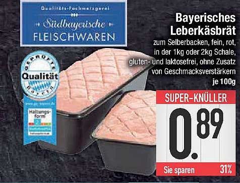 Bayerisches Leberkäsebrät