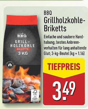 BBQ Grillholzkohle-Briketts 3 kg