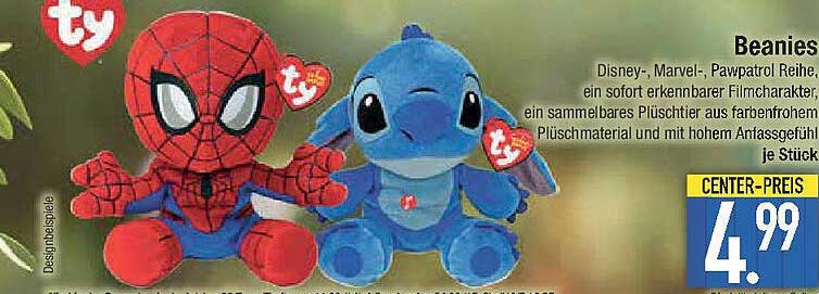 Beanies – Beliebte Plüschfiguren aus der Disney- und Marvel-Welt