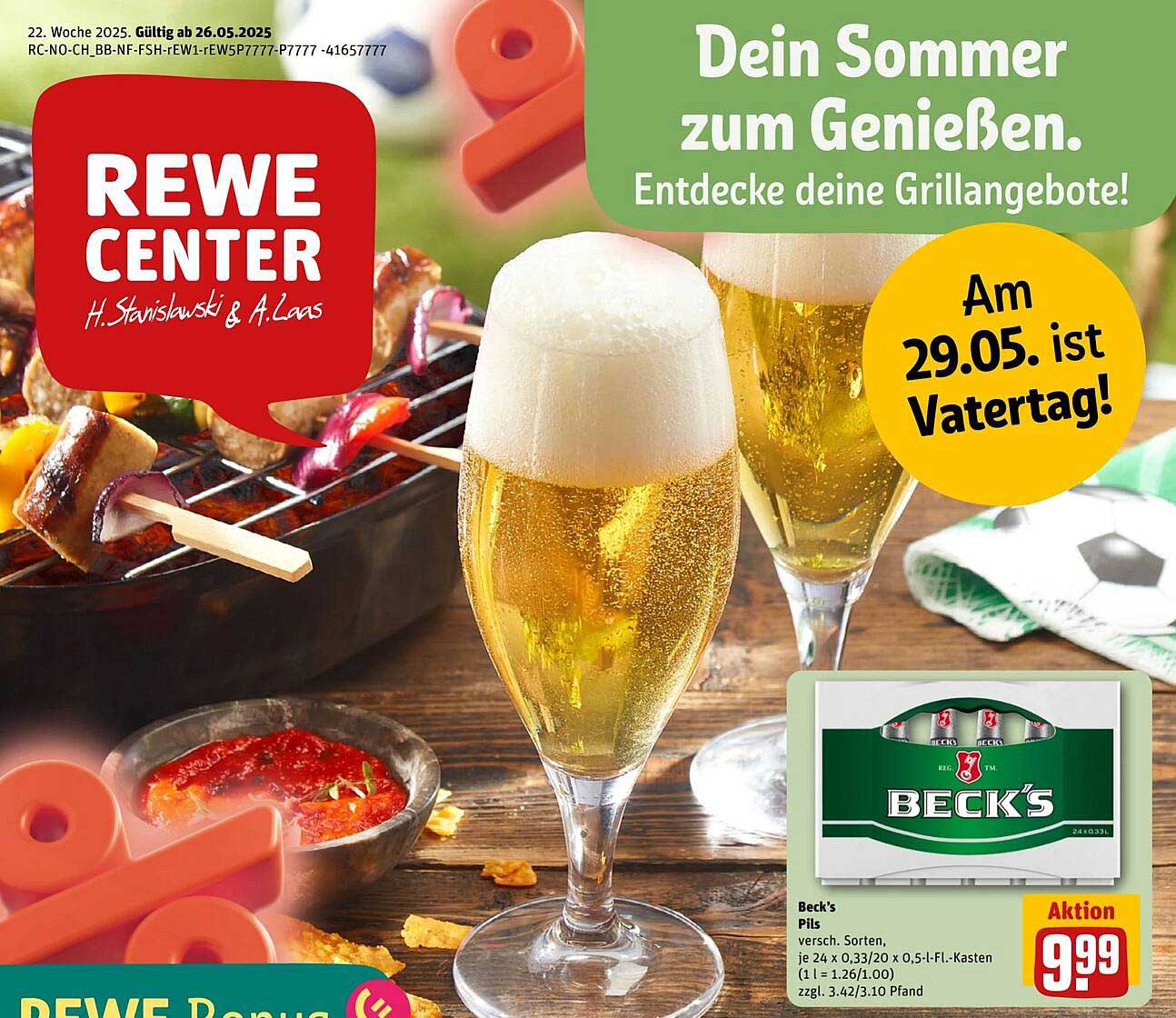 Beck's Pils 24 x 0,33 l für 9,99 €