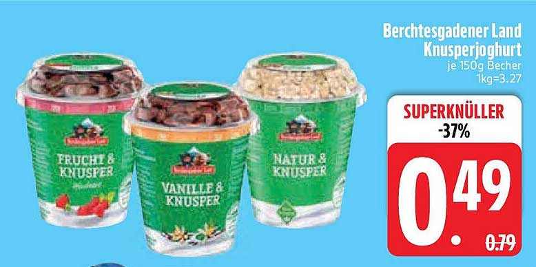 Berchtesgadener Land Knusperjoghurt je 150g