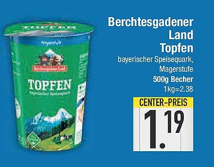 Berchtesgadener Land Topfen 500g