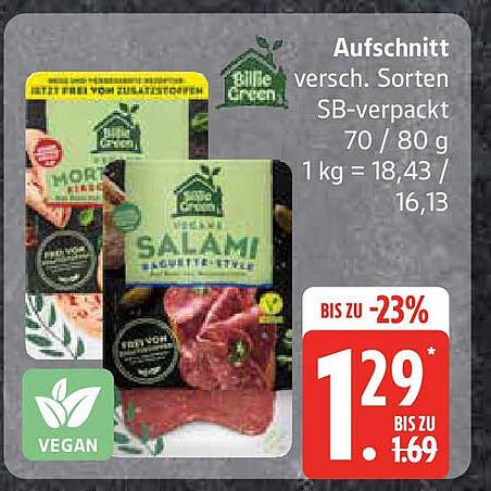 Billie Green Aufschnitt – vegane Vielfalt für jeden Geschmack