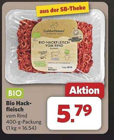 Bio Hackfleisch vom Rind 400-g-Packung