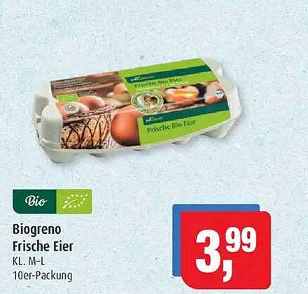 Biogreno Frische Eier KL. M-L 10er-Packung
