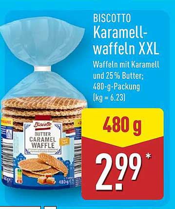 BISCOTTO Karamellwaffeln XXL