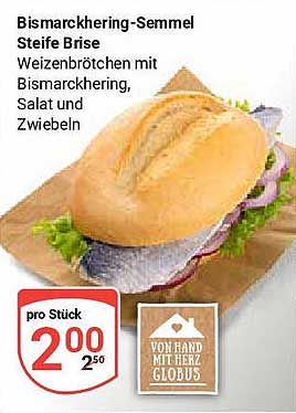 Bismarckhering-Semmel Steife Brise