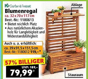 Blumenregal 32 x 70 x 117 cm – Jetzt zum Top-Preis!