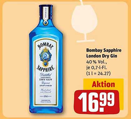 Bombay Sapphire London Dry Gin 0,7 l
