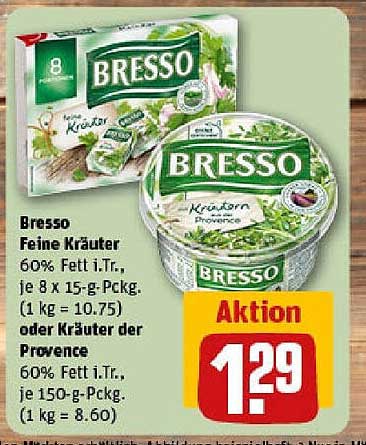 Bresso Feine Kräuter oder Kräuter der Provence