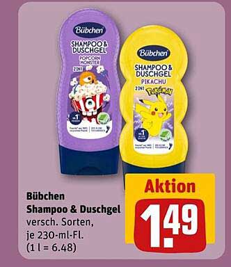 Bübchen Shampoo & Duschgel - versch. Sorten, je 230-ml-Fl.
