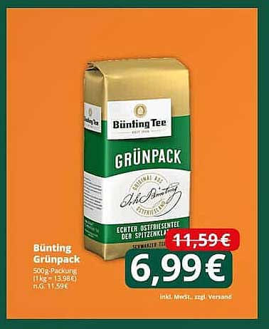 Bünting Grünpack 500g